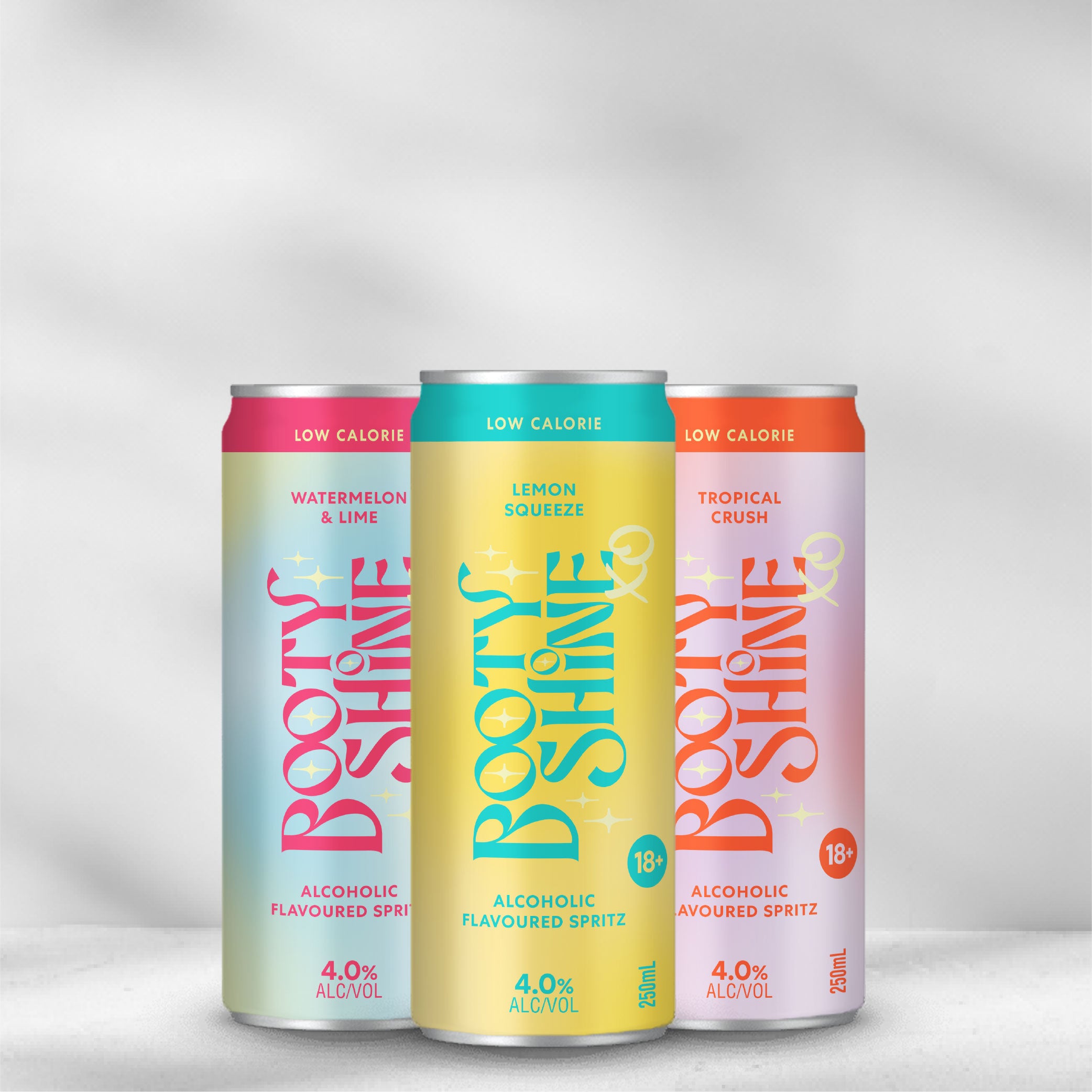 Booty Shine XO Spritz Cans Mixed Pack - 24 Pack