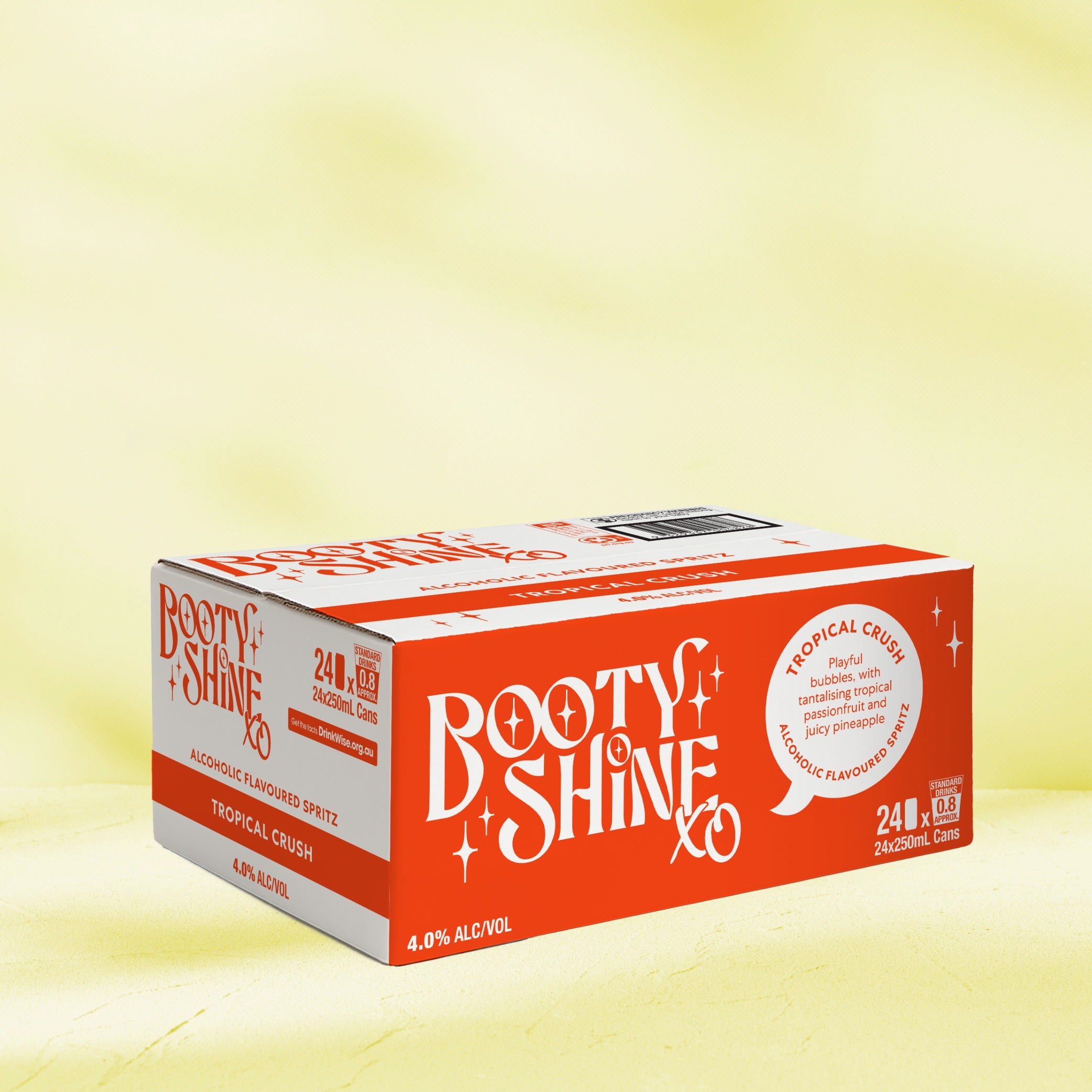 Booty Shine XO Tropical Crush Cans - 24 Pack